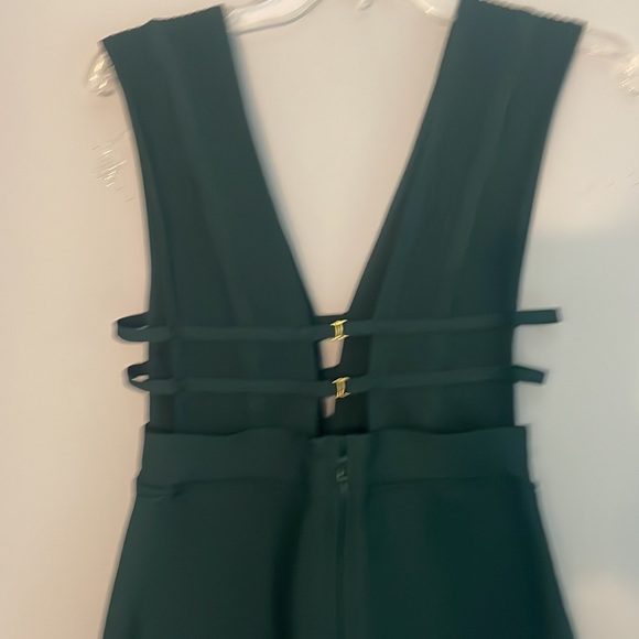 Women 'Sexy Deep V Plunge Sleeveless Cut Out Bodycon Bandage Dress - Picture 7 of 9